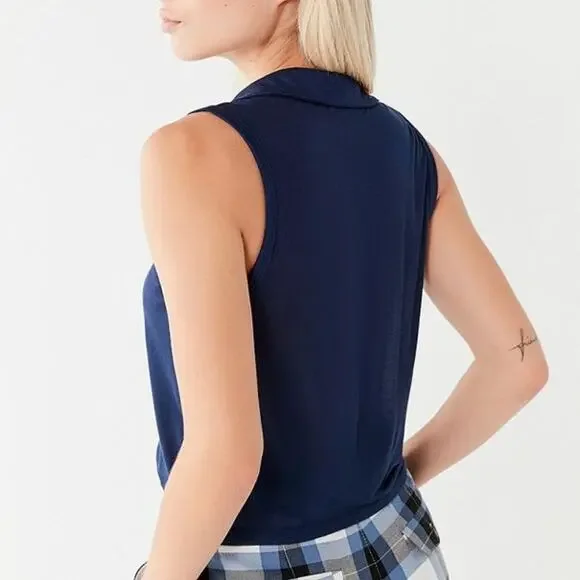 Urban Outfitters Navy Collar Tank Top - Picture 10 of 11